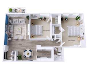 2 beds, 1 bath, 1,080 sqft, $1,638