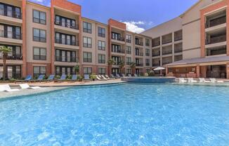 a large pool of water