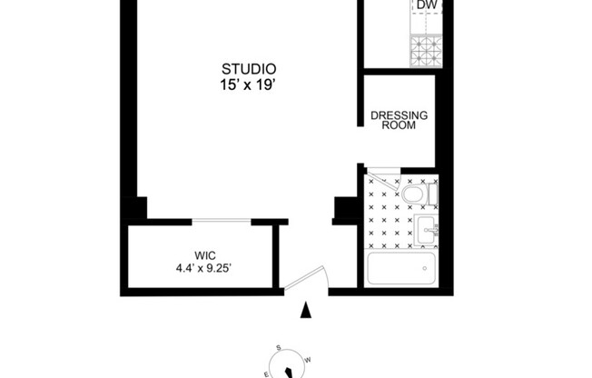 Studio, 1 bath, $4,850, Unit 6I