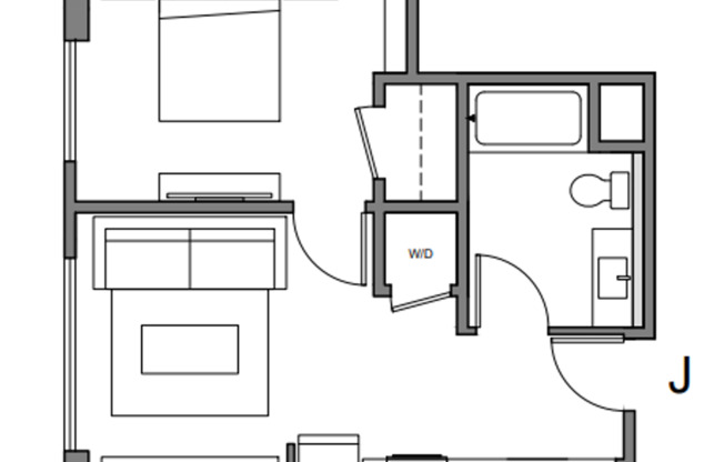 1 bed, 1 bath, 510 sqft, $2,820, Unit 509