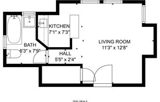 Studio, 1 bath, 300 sqft, $1,900, Unit Unit 6