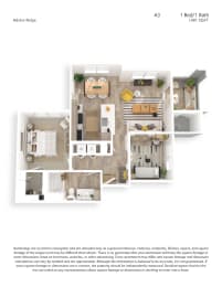 1 bed, 1 bath, 1,081 sqft, $1,789