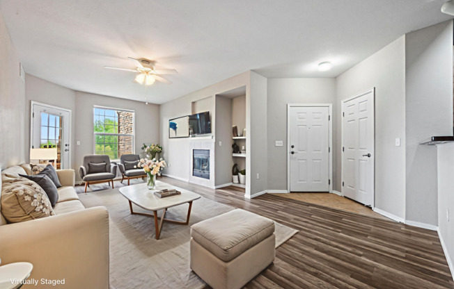 Pet-Friendly 2BR Condo | Private Balconies, Fireplace & Resort-Style Amenities