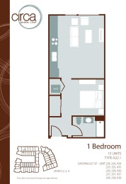 1 bed, 1 bath, $2,305