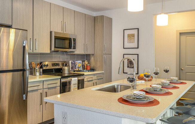 Chef-Style Kitchens at Grady Square Luxury Apartments in Tampa FL