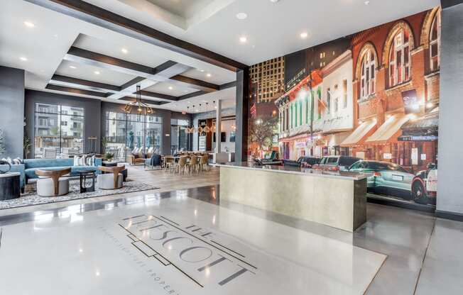 Leasing Office Entryway at The Prescott Luxury Apartments in Austin, TX