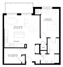 1 bed, 1 bath, 981 sqft, $2,026