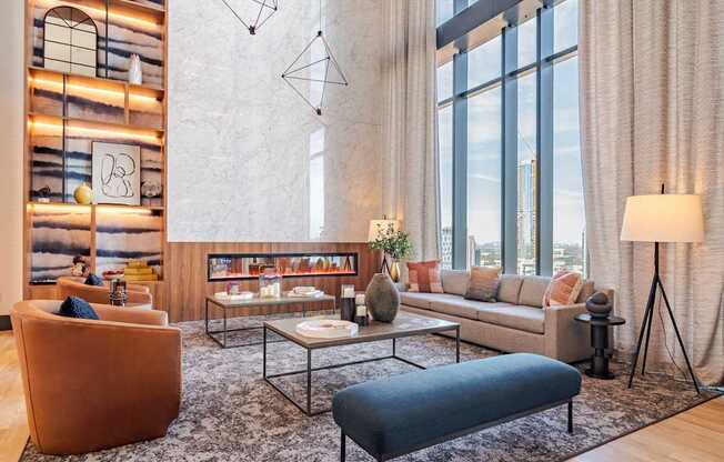 Community Gathering Lounge at 903 Peachtree Apartments in Atlanta, GA 30309