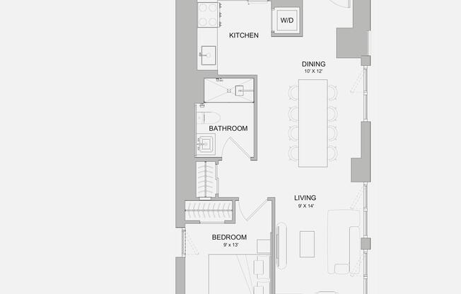 1 bed, 1 bath, 721 sqft, $4,595, Unit 601
