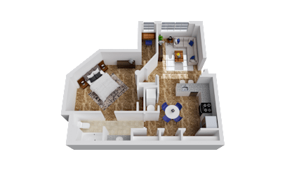 1 bed, 1 bath, 704 sqft, $1,575