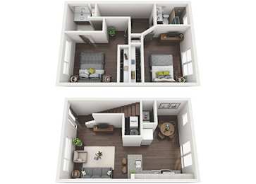 2 beds, 2 baths, 936 sqft, $2,359