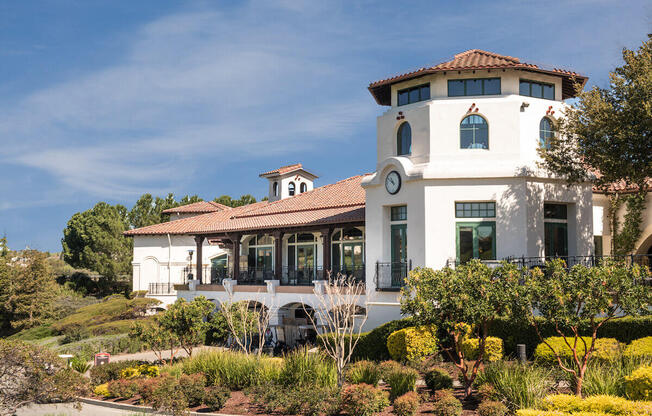 a building with a clock on the side of it  at Falcon Bridge at Gale Ranch, San Ramon, California