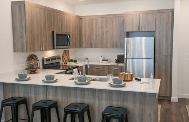 Eat-In Kitchen at Foothill Lofts Apartments & Townhomes, Utah, 84341