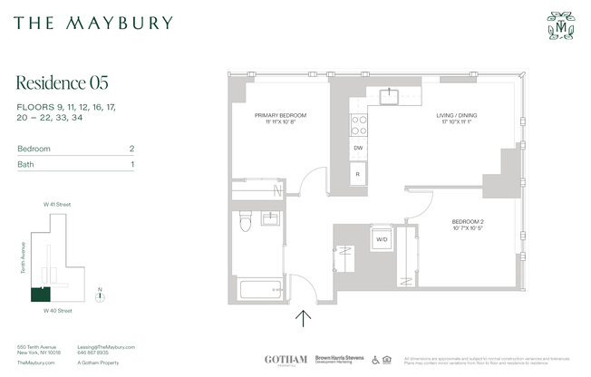 2 beds, 1 bath, $7,500, Unit 3005