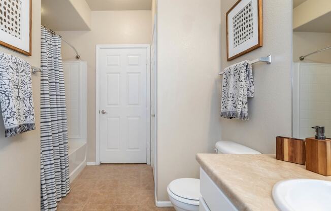 Bath with shower area at The Paseo by Picerne, Goodyear, 85395