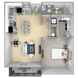 1 bed, 1 bath, 720 sqft, $1,220