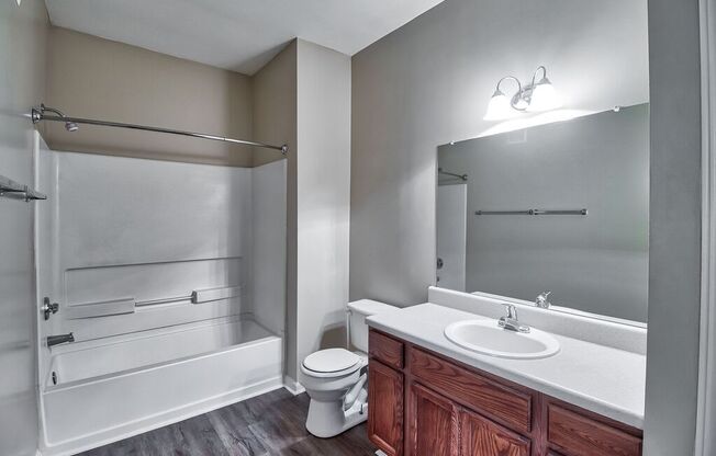 a bathroom with a sink toilet and a shower