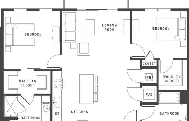 2 beds, 2 baths, 1,236 sqft, $3,650, Unit 4133