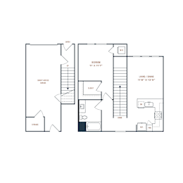 1 bed, 1 bath, 795 sqft, $1,821