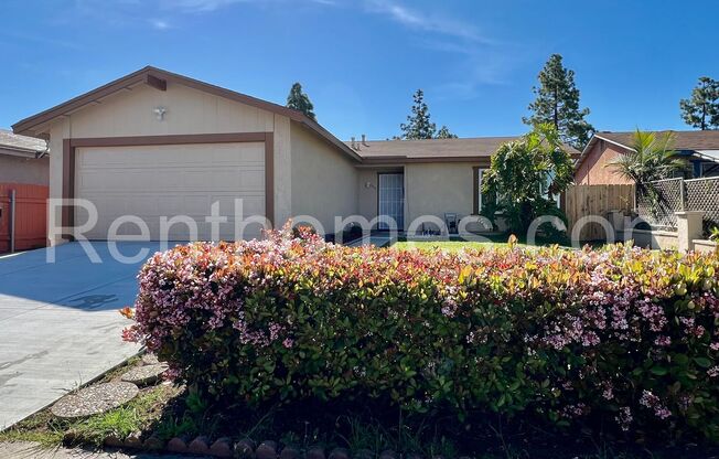 Mira Mesa, 8957 Bogata Cir, Lg Fncd Yd, New Stainless Steel Appl’s, Attached 2 Car garage with Opener.