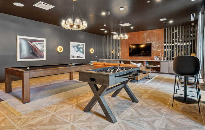 Resident Lounge with Billiards Table