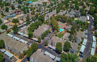 Aerial View of Chesapeake Commons Apartments, California, 95670