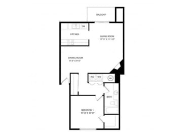 1 bed, 1 bath, 758 sqft, $1,800