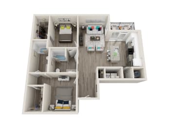 2 beds, 2 baths, 1,036 sqft, $2,067