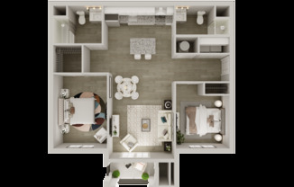2 beds, 1 bath, 932 sqft, $1,328