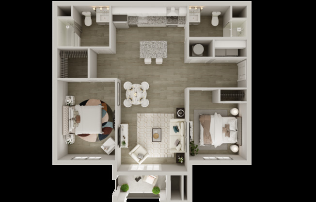 2 beds, 1 bath, 932 sqft, $1,328
