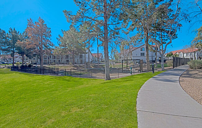 Walkway and Park | The Catherine Townhomes in Scottsdale