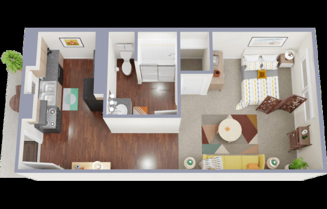 Studio, 1 bath, 297 sqft, $910