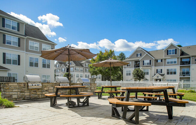 BBQ tables at Cascades at Tinton Falls, Tinton Falls, NJ