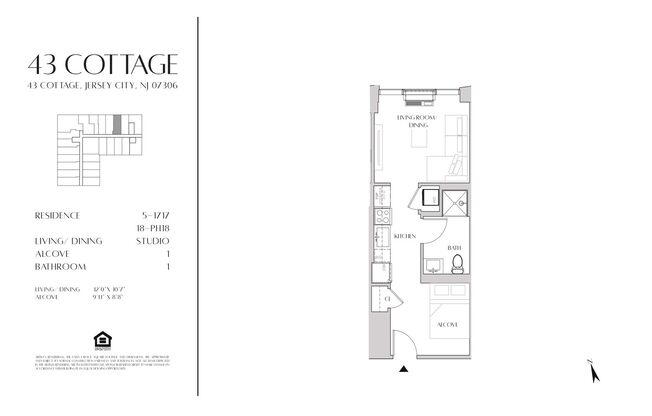 Studio, 1 bath, 402 sqft, $2,425, Unit 606