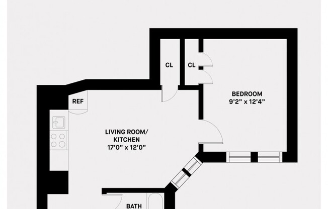 1 bed, 1 bath, $2,350, Unit 5-C