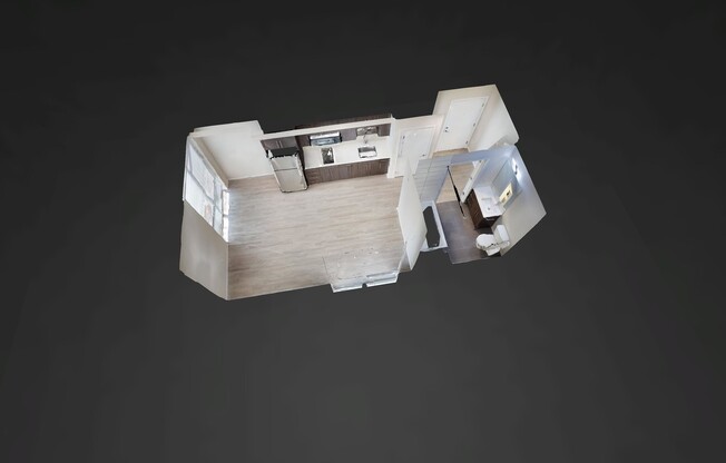 Studio, 1 bath, 200 sqft, $1,345, Unit 401