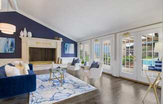 Club House Interior at Willow Brook Crossing Apartments in Houston, TX