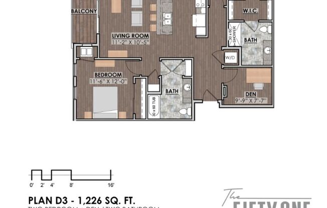 2 beds, 2 baths, 1,250 sqft, $1,925, Unit 222