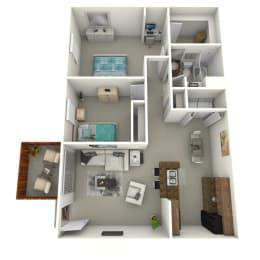 2 beds, 1 bath, 800 sqft, $1,446