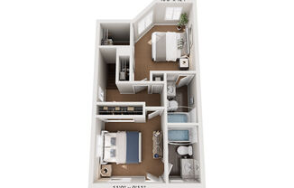 2 beds, 2.5 baths, 1,027 sqft, $3,660