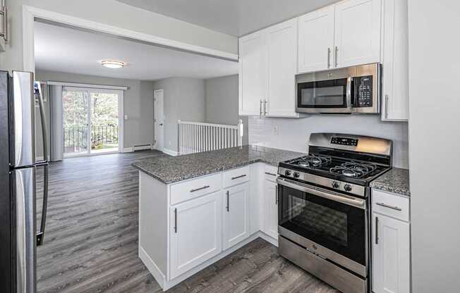 Renovated Maple Kitchenat Troy Hills Village in Parsippany, NJ,07054