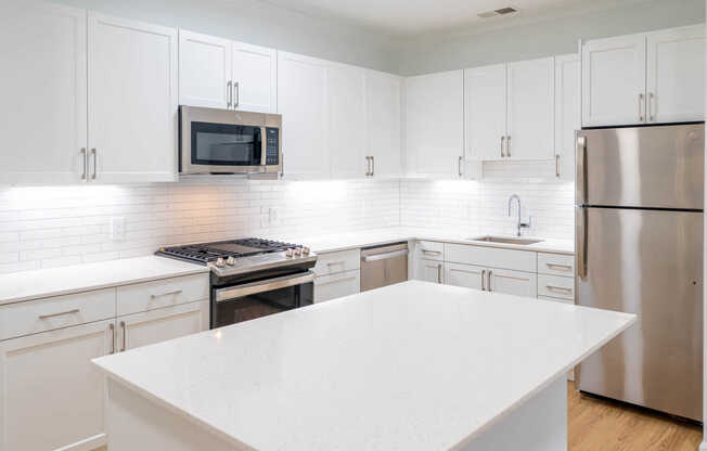 Kitchen with Stainless Steel Appliances