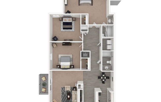 3 beds, 2 baths, 1,400 sqft, $1,400