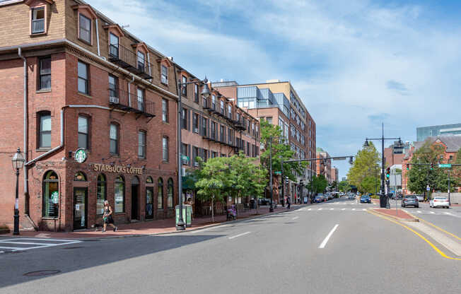 Take in the sights and sounds of Cambridge Street.