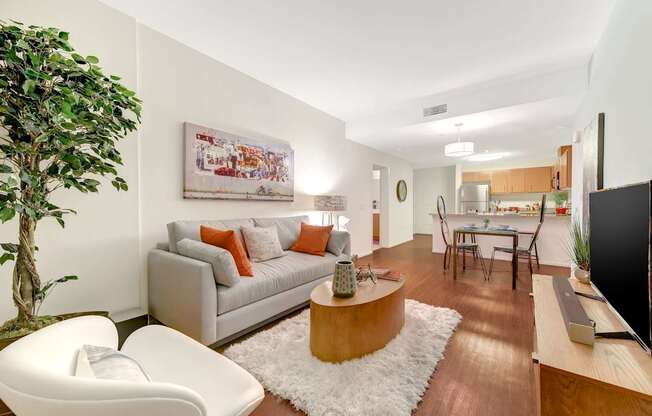 living room at Parc One, Santee, 92071