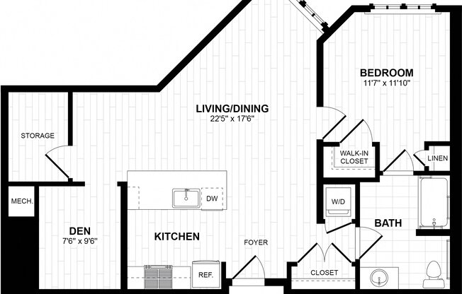 1 bed, 1 bath, 963 sqft, $2,590