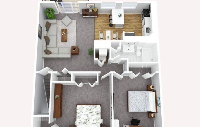 2 beds, 1 bath, 847 sqft, $1,895, Unit 106-09