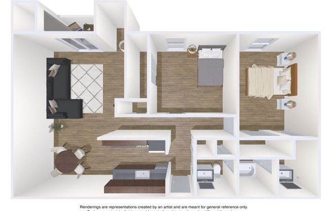2 beds, 1.5 baths, 960 sqft, $975, Unit 0837