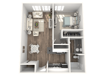 1 bed, 1 bath, 720 sqft, $2,013