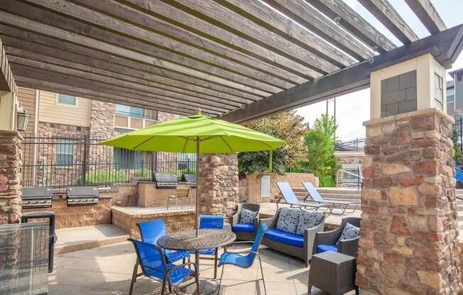 BBQ Area by Pool at San Moritz